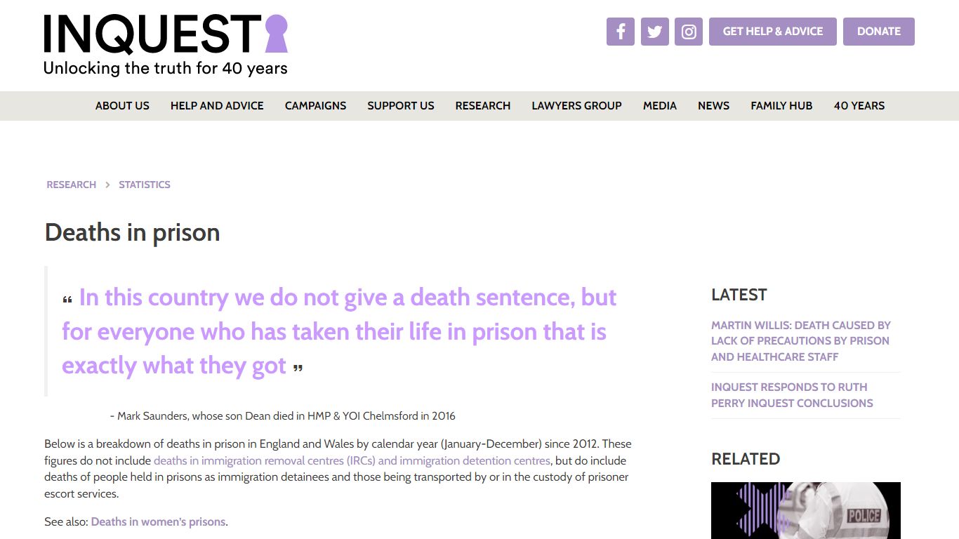 Deaths in prison | Inquest